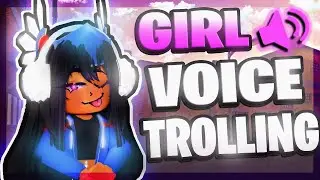 Girl voice trolling on roblox but I can change my voice from high to low😳