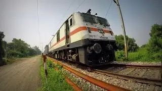 Speeding Electric Trains on Single Line Section !!