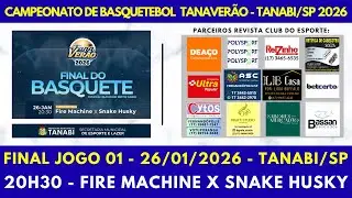 FINAL JOGO 01 - BASQUETEBOL TANAVERÃO 2026 - TANABI/SP