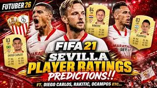 FIFA 21 | SEVILLA PLAYER RATINGS PREDICTIONS!! FT. DIEGO CARLOS, RAKITIC, OCAMPOS ETC... (FIFA 21)