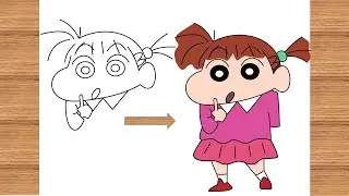 How to Draw Nene Step By Step From Shin chan/ Shin chan Character/Tamanna's Drawing