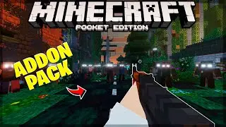 NEW BEST ZOMBIE APOCALYPSE ADD-PACK FOR MINECRAFT PE BEDROCK