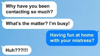 【Apple】Fearless husband invites mistress home, trips on his own schemes. [Jumbo]