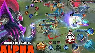 Alpha LEGEND Skin MVP 17.5 Points!! - Build Top 1 Global Alpha - MLBB #mlbb