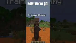 I made Training Dummies in Vanilla Minecraft! #shorts #minecraft #datapack