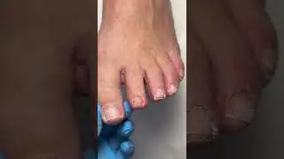 Clean pedicure 💦 #pedicure #nails #beforeandafter