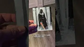 Day 7: My First HueForge &ndash; Darth Vader looks UNREAL! 🌌🔥 #shorts #3dprinting #3dprinted #hueforge