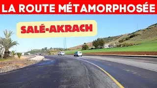 La route Sal&eacute;&ndash;Akrach m&eacute;tamorphos&eacute;e un chantier majeur qui change la circulation pr&egrave;s de Rabat