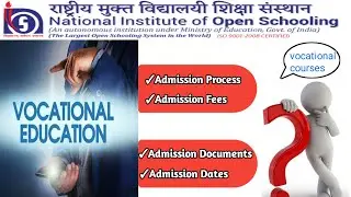 nios vocational courses admission 2022 || Task Is Helping