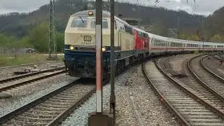 218446 alias Meike zieht den IC 2013 am 18. April 2025 nach Oberstdorf...