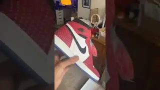 Spider man Jordan 1 unboxing #shorts #unboxing #shoes #nike #jordan #jordan1 #spiderman