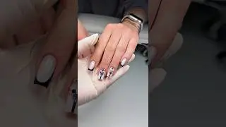 Коррекция геля вместе с дизайном с материалами от CHEVRON #chevronnails #nails #nailart