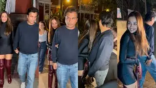 Malaika Arora with Someone spotted post dinner at Restaurant in Bandra😍🙏😜 #malaikaarora