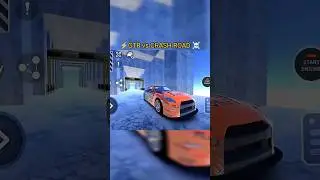 GTR vs hard crash road☠️ #phonk #phonkagressive #shorts #short #cargames #carcrash #beamngdrive #new
