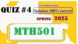mth501 quiz 4 solution 2025|mth501 quiz 4 solution spring 2025