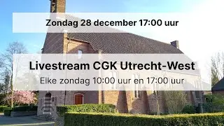 28 december 17:00 uur CGK Utrecht-West (Matthe&uuml;skerk)