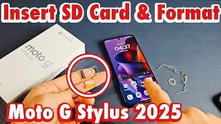Moto G Stylus 2025: Как вставить SD-карту и отформатировать её