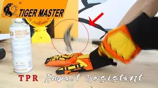 Tiger Master TPR Impact Resistant Anti-Vibration Mechanic Gloves！🧤
