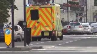 Met Police Riot Van & LAS Emergency Ambulance responding in London!