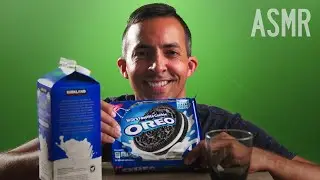 ASMR Eating Oreos and milk, ramble whisper