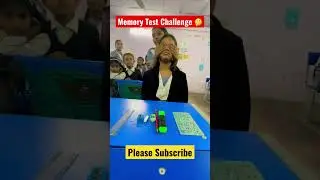 Memory Test Challenge 🤔 । #shorts #games #challenge