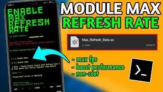 модуль сценария termux - установка максимальной частоты обновления для игровой производительности