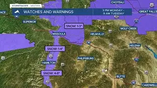 Strong winter storm Monday and Tuesday
