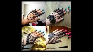 Beautiful latest,trendy easy simple jewellery style henna mehndi designs for hands tutorial eid 2018