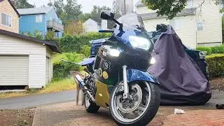 ,カワサキZZR400 フロントウインカーポジションを2色にしました。