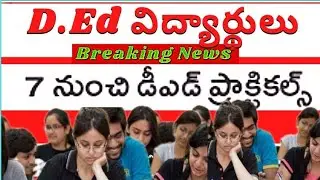D.Ed 2018-2020 batch students  practical exams along with failed students start from March 7 in AP