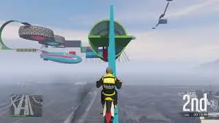 GTA 5 : Mega Hard Parkour Bike Sanchez Gameplay (No commentary)