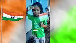 Indian flags make by childran on Kalliasseri Kannapuram L P School