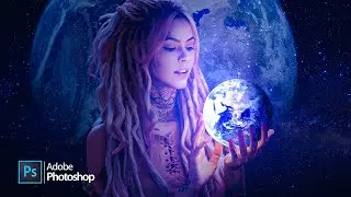 Earth Globe Manipulation Photoshop Tutorial | Hindi