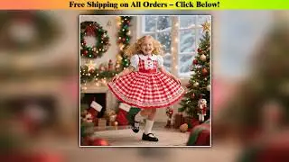 Christmas Season Girls Princess Party Dress Celebration Pageant Formal Dresses New Year Elves