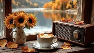Tranquil Autumn Afternoon & Jazz Piano Vibes 🍁 Caf&eacute; Window Sounds for Relaxing, Working, Studying