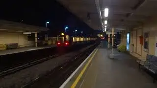 Circle Line train departing Goldhawk Road