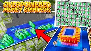 BUILDING OUR OVERPOWERED MONEY FARMS! *BILLIONS* | Minecraft Skyblock | PvPLab