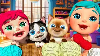 Kitty Cat and the Little Mouse & More Lovely Songs for Children | Bus Cartoon #babyshark