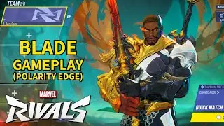 Marvel Rivals - Blade Gameplay (Polarity Edge Skin) | No Commentary