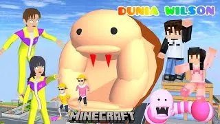 Yuta Mio Cari Titan Raksasa Cacing Alaska Masuk Mulut Cacing ‼️😱  Dunia Wilson Minecraft