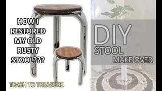 DIY STOOL CHAIR MAKEOVER | PAANO GUMAMIT NG STRIPSOLL AT RUST CONVERTER | ARKI PINAY DIY-er