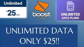 Boost Mobile Unlimited Data Only $25