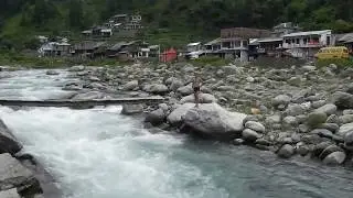 Swimming in Uhl river at Barot valley