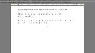 Caratteri e formattazione - Spaziatura - Tutorial 12