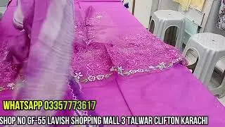 Clearance Sale 2500/- Discount Original Designer Luxury Lawn Collection Available Sharif Collection