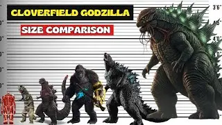Cloverfield Godzilla The Real Size of All Monsters 3D Comparison