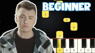 Stay With Me - Sam Smith | Beginner Piano Tutorial | Easy Piano