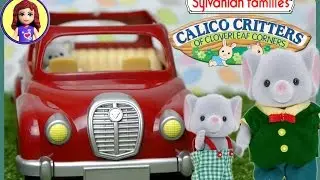 Sylvanian Families Calico Critters Red Saloon Car and Caravan Set - Unboxing the Car - Kids Toys