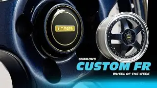 Custom Simmons FR in Vl blue 💙 💚💙 Amazing wheel colour!!