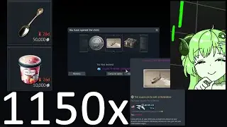 Opening 1150 Ice Cream Bucket loot crates War Thunder (69,000,000 SL)